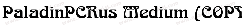 PaladinPCRus Medium (COPY 1)字体转换